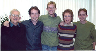 Winder family reunited at Gatwick airport